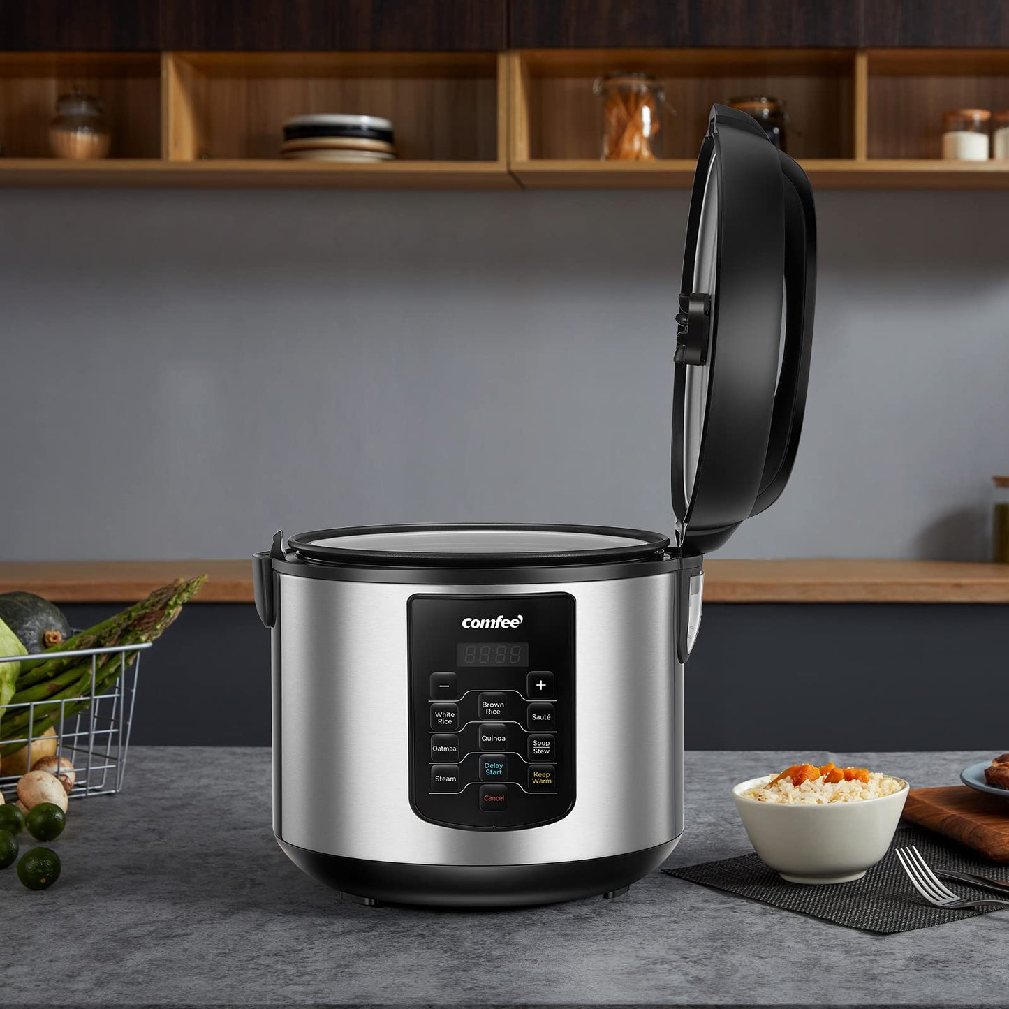 Large Rice Cooker with 8 (10 Count (cups))