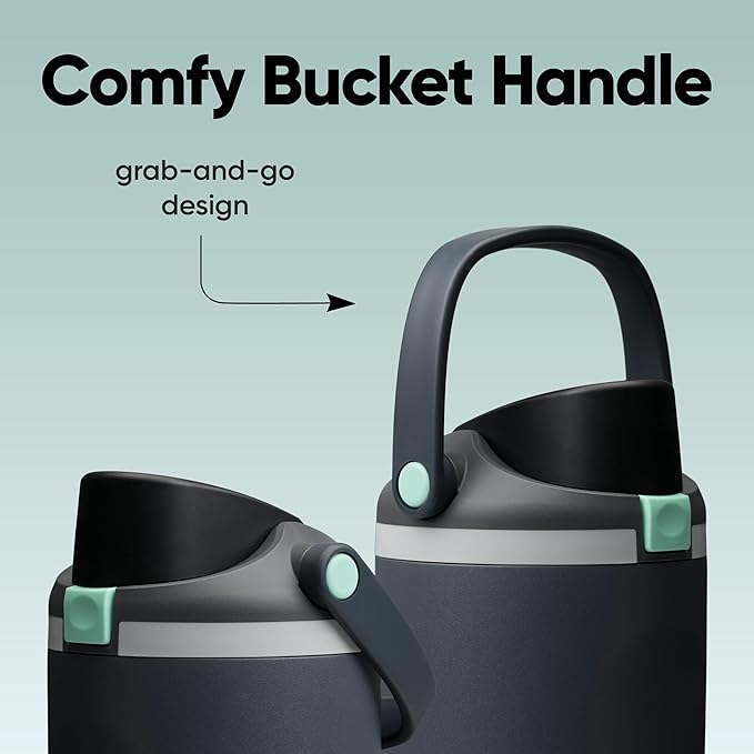 Owala FreeSip Sway Insulated Stainless Steel Water Bottle with Two-Way Spout, Built-In Straw and Bucket Handle, Made for Travel, School, and Sports, 30oz, BPA Free, Leak Proof, Foggy Tide