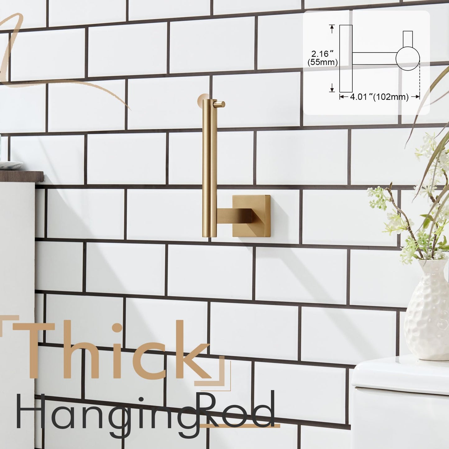 Toilet Paper Holder Champagne Bronze Toilet Roll Holder Hold Mega Rolls Kitchen Bathroom Tissue Paper Dispenser Stainless Steel