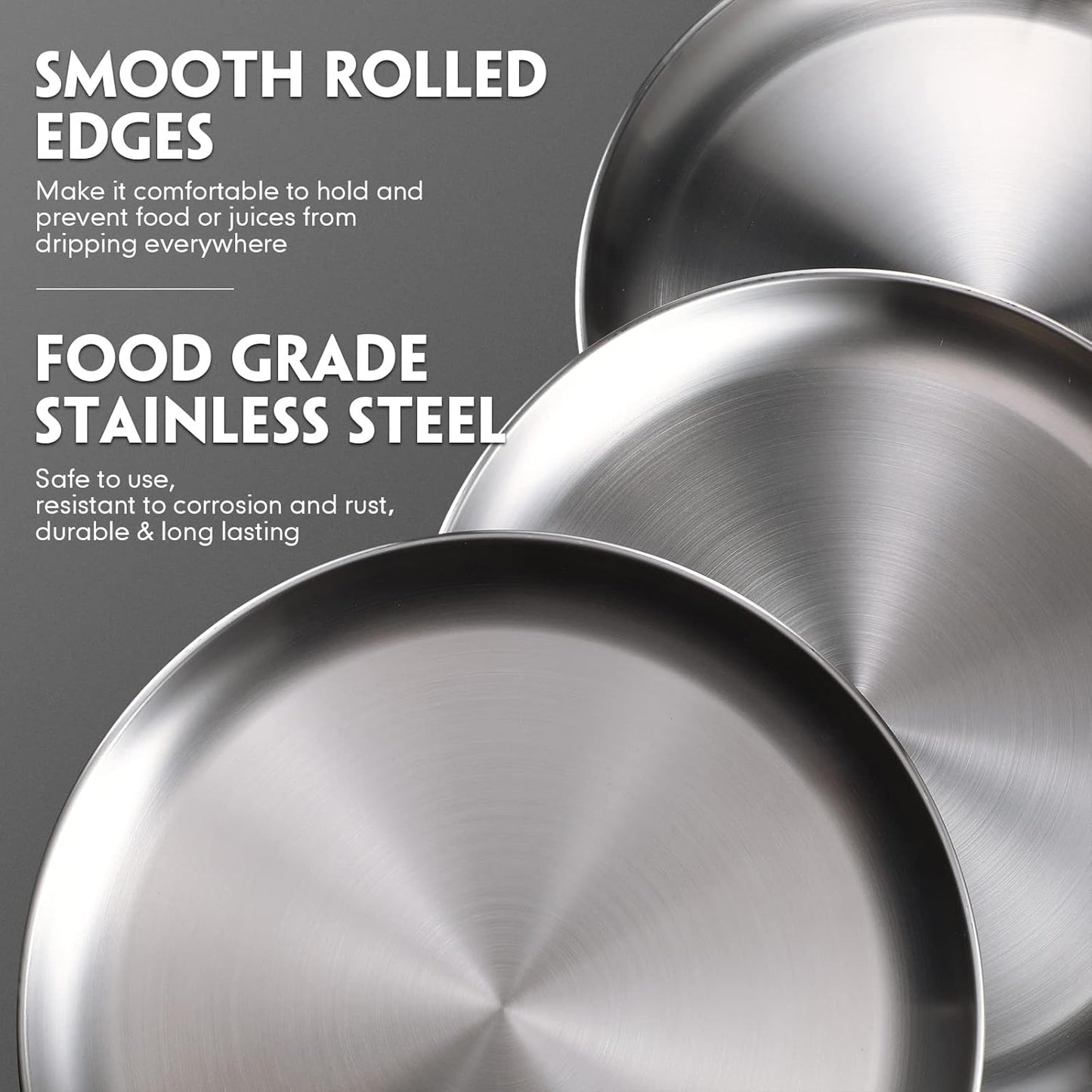 Thenshop 8 Pieces 12 Inch Pizza Pans Bulk Stainless Steel Sets Round Bakeware Pizza Trays for Oven Kitchen Baking Home Restaurant Picnics Holiday Activities Safe Sturdy Reusable Easy Clean(Silver) - Culinary Roots