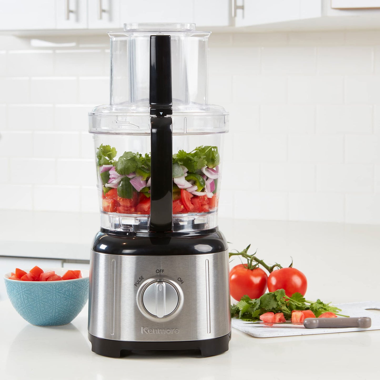 Kenmore 11 Cup Food Processor and Vegetable Chopper with Reversible Slicing