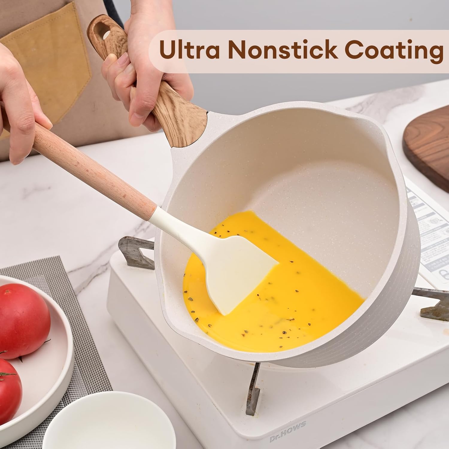 JEETEE 2.5 Quart Saucepan with Steamer Basket, Small Sauce Pot with Lid，Nonstick Coating with Pour Spout, Induction Compatible Cookware Sauce Pan for Cooking, PFOA/PFOS Free - Culinary Roots