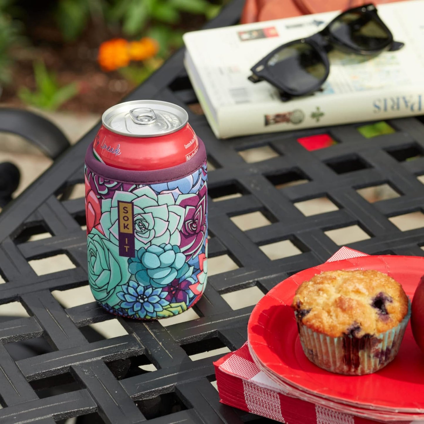 Sok It CanSok Sleeve for Beer & Soda Insulated Neoprene Cover (Hot Dawgs, 12oz Can Sleeve)