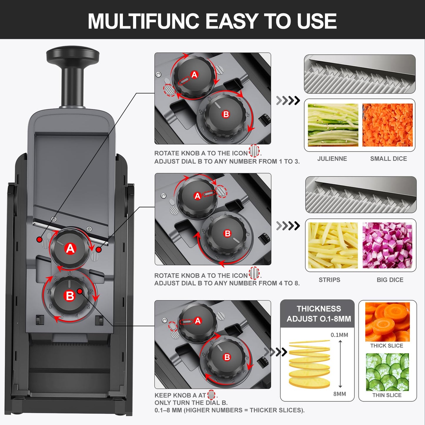Mandoline Slicer for Kitchen