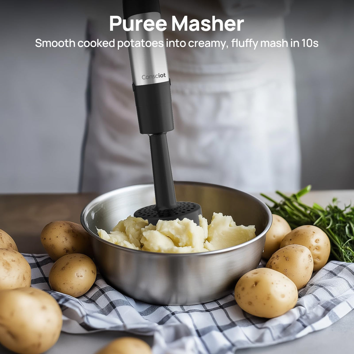 7-in-1 Immersion Blender Handheld Max 1100W, Trigger Speed Control