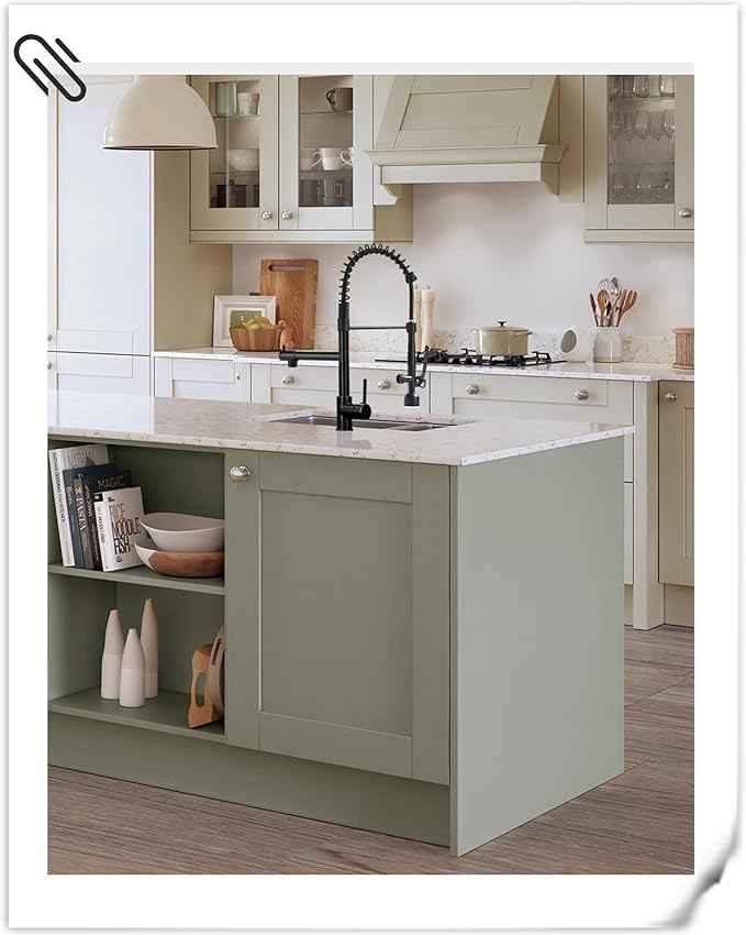 Fapully Commercial Single Handle Pull Down Sprayer Oil Rubbed Bronze Kitchen Faucet, Kitchen Sink Faucet with LED Light