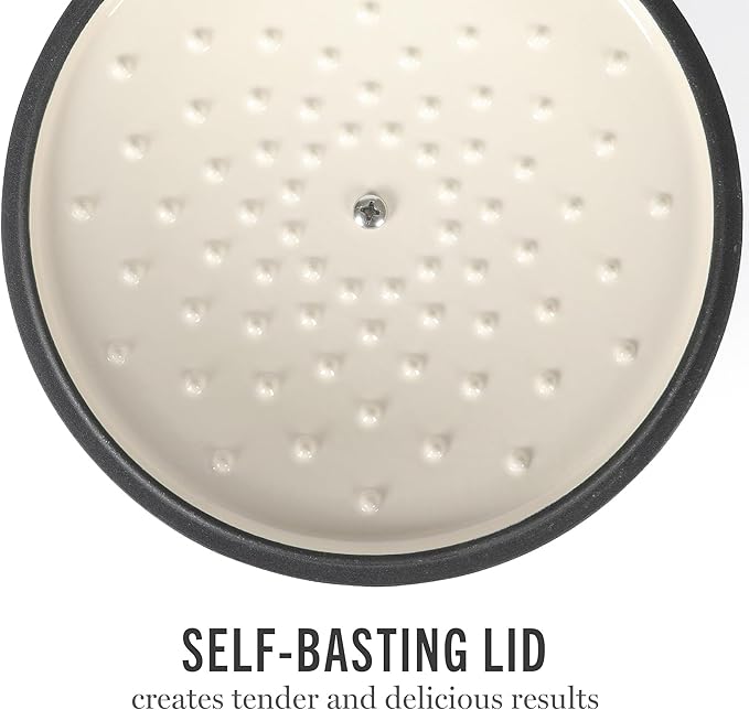 Martha Stewart Gatwick 4 Quart Enamel Cast Iron Dutch Oven - Red