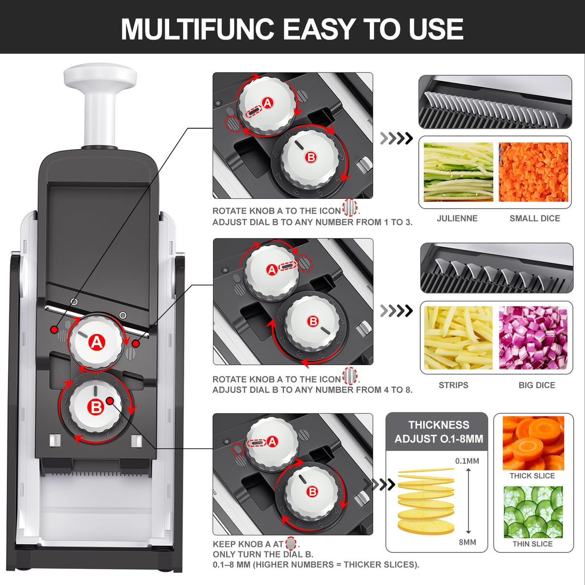 Mandoline Slicer for Kitchen