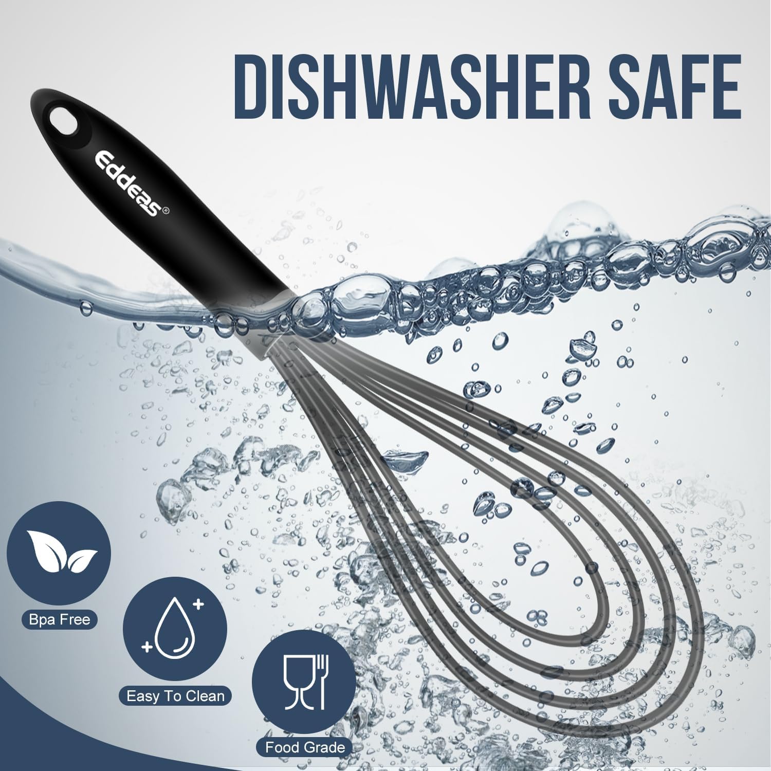 Flat Whisk, EDDEAS Silicone Gravy Whisk for Cooking, Beating, Stirring Gravy and Eggs - Culinary Roots