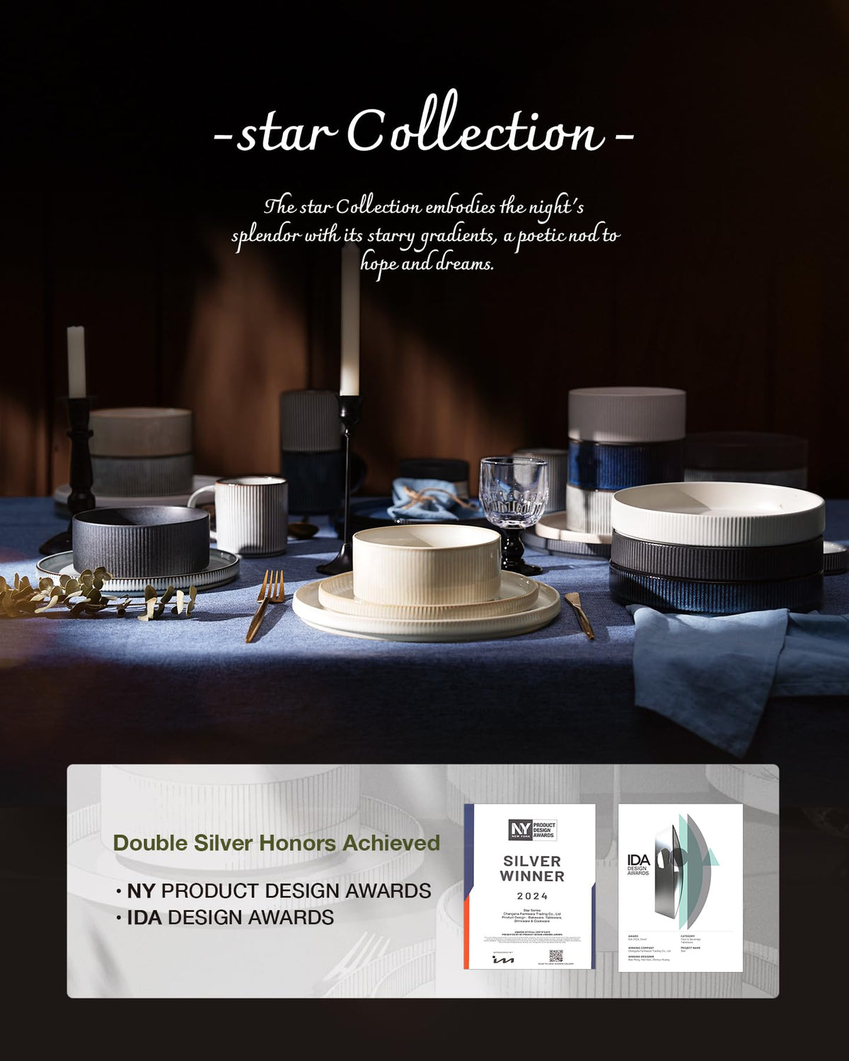 Star Stoneware Dinnerware Sets with Pasta Bowls (16 Count)