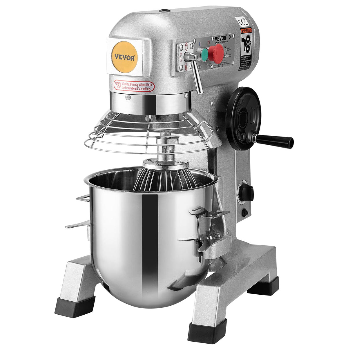 15Qt Commercial Food Mixer Timing Function 500W Commercial Mixer
