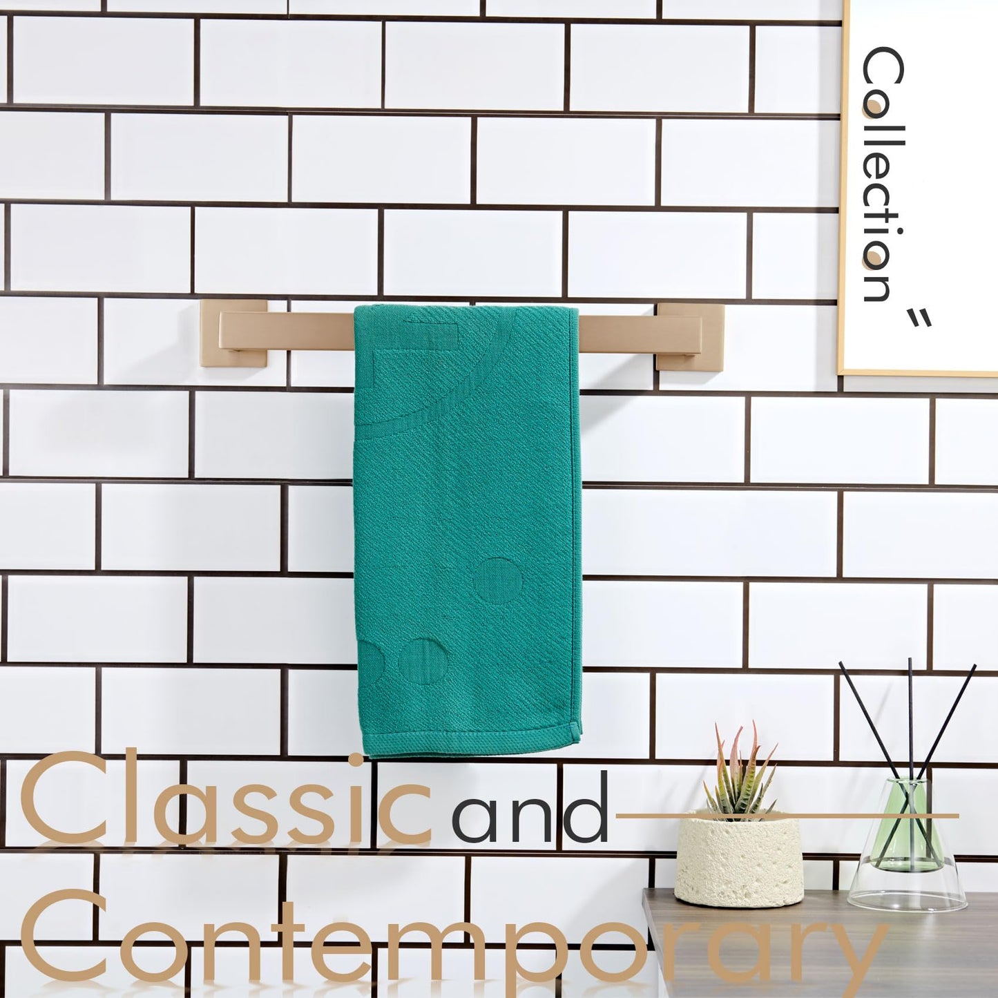 12 Inch Towel Bar for Bathroom Kitchen Towel Holder Wall Mounted SUS304 Stainless Steel Towels Rack