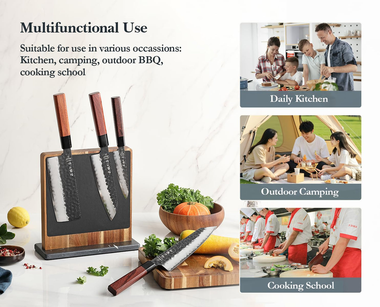 Double sided Magnetic Knife Holder without Knives