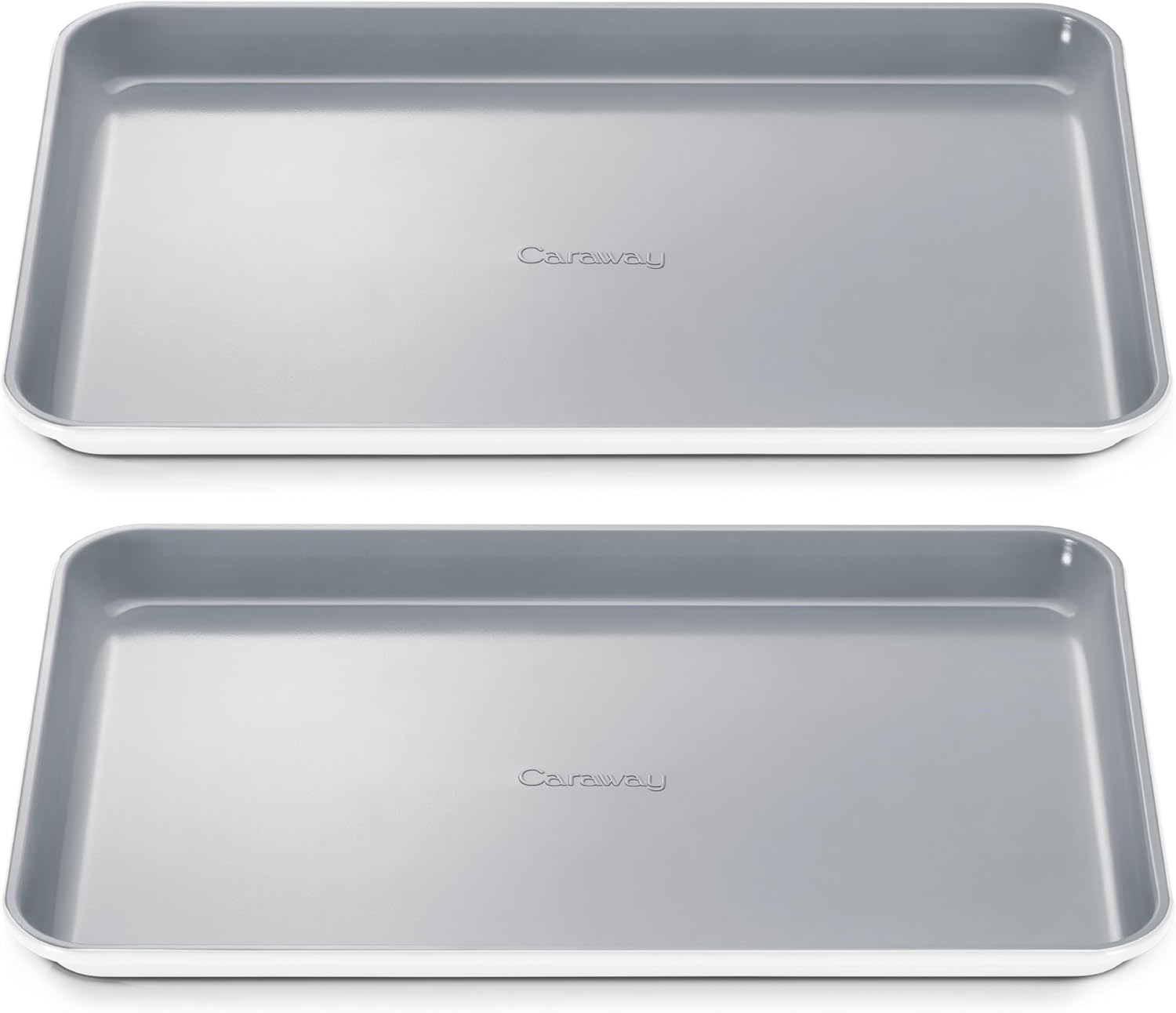 Caraway Non-Stick Ceramic Medium Baking Sheet - Naturally Slick Ceramic Coating - Non-Toxic, PTFE & PFOA Free - Perfect for Baking, Roasting, and More - Medium (15" x 10") - White - Culinary Roots