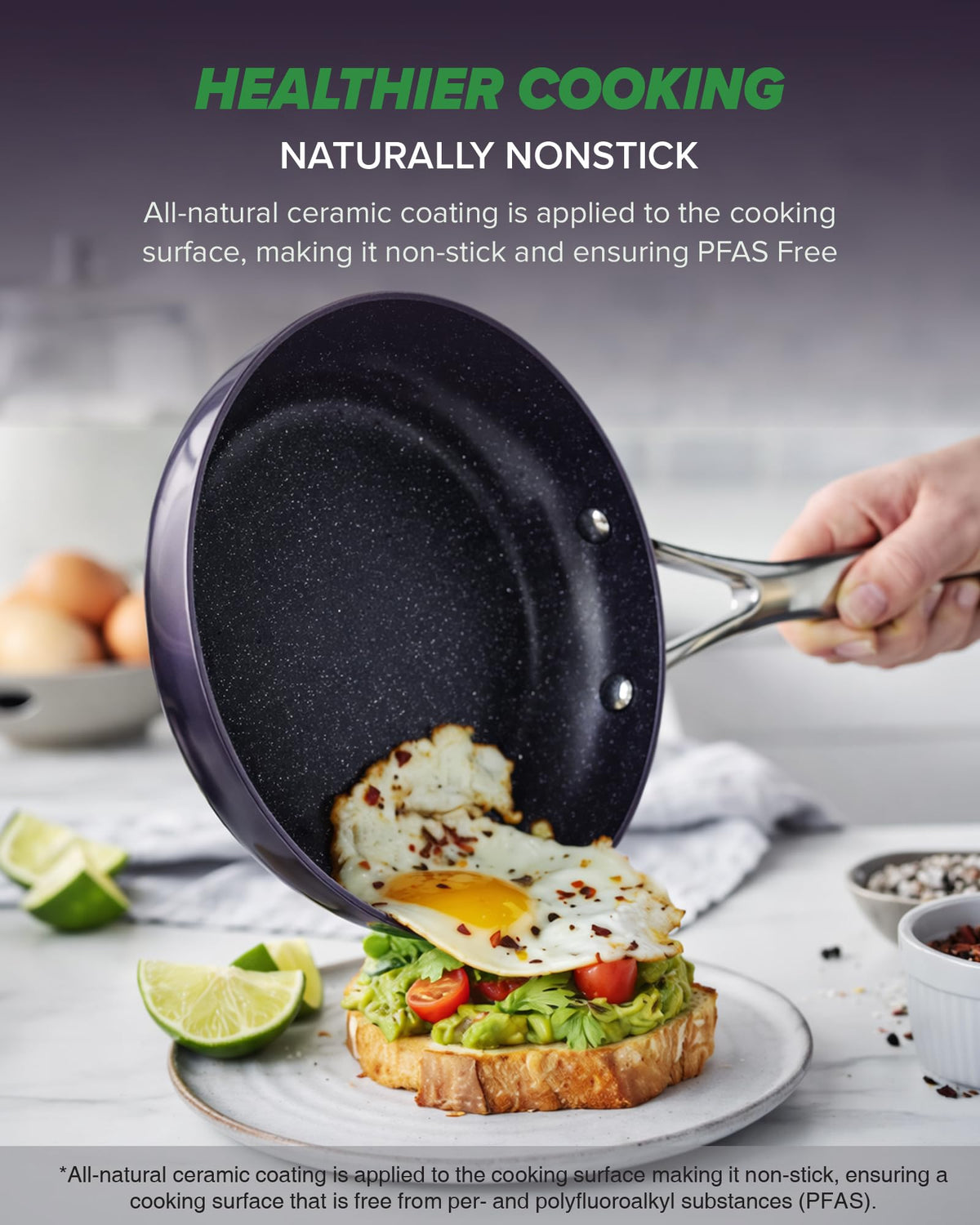 Essential Series 5PC Ceramic Cookware Set PFAS
