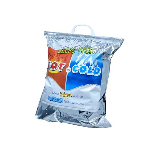 Hot and Cold Insulated Bags for Food Delivery (12 Count)
