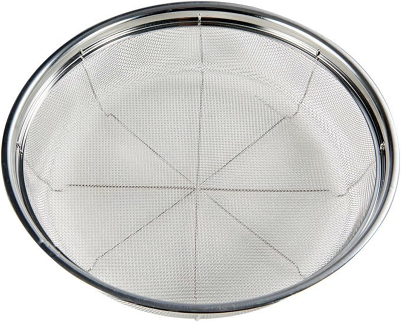 Fine Mesh Strainer for Kitchen, Stainless Steel Colander Bowl for Pasta, Rice, Fruit, Metal Net Baskets with Resting Base - Strain, Drain, Rinse （Diameter 11.02 inch）