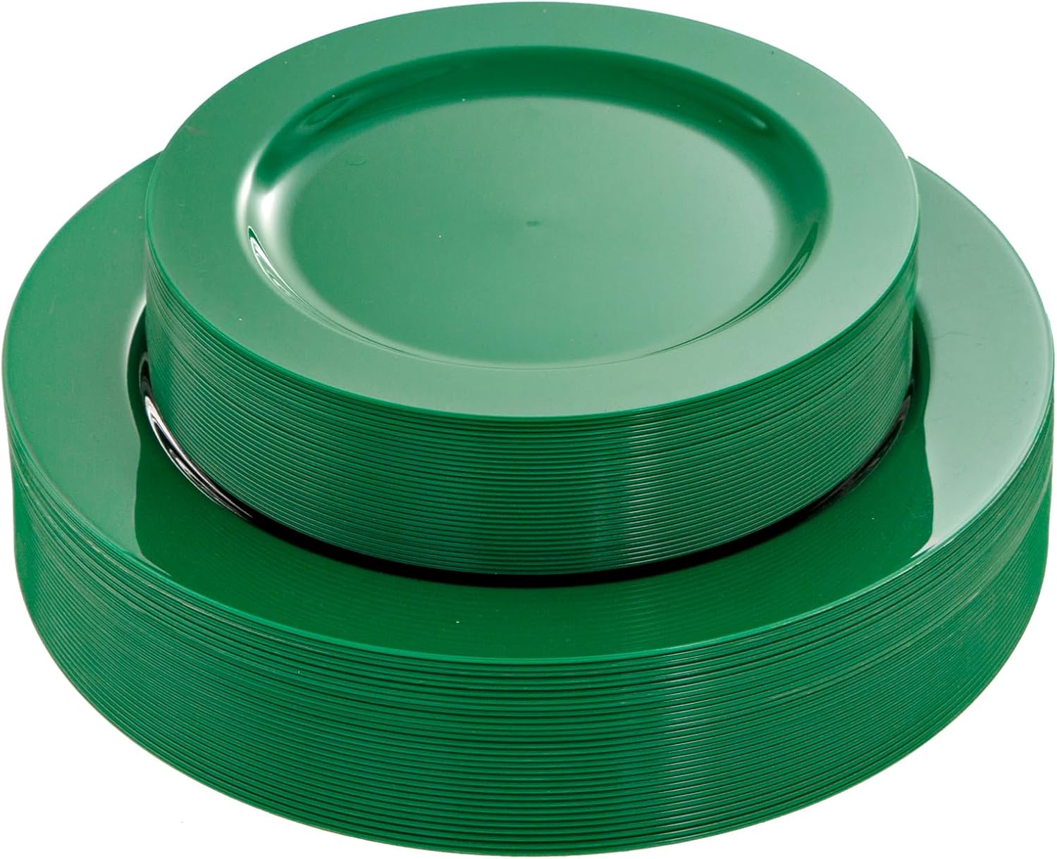 FLOWERCAT 60PCS Green Plates & St. Patrick's Day Plates - Heavy Duty Dark Green plates Disposable for St. Patrick's Party&Super Bowl- Include 30PCS 10.25" Dinner Plates & 30PCS 7.5" Dessert Plates - Culinary Roots