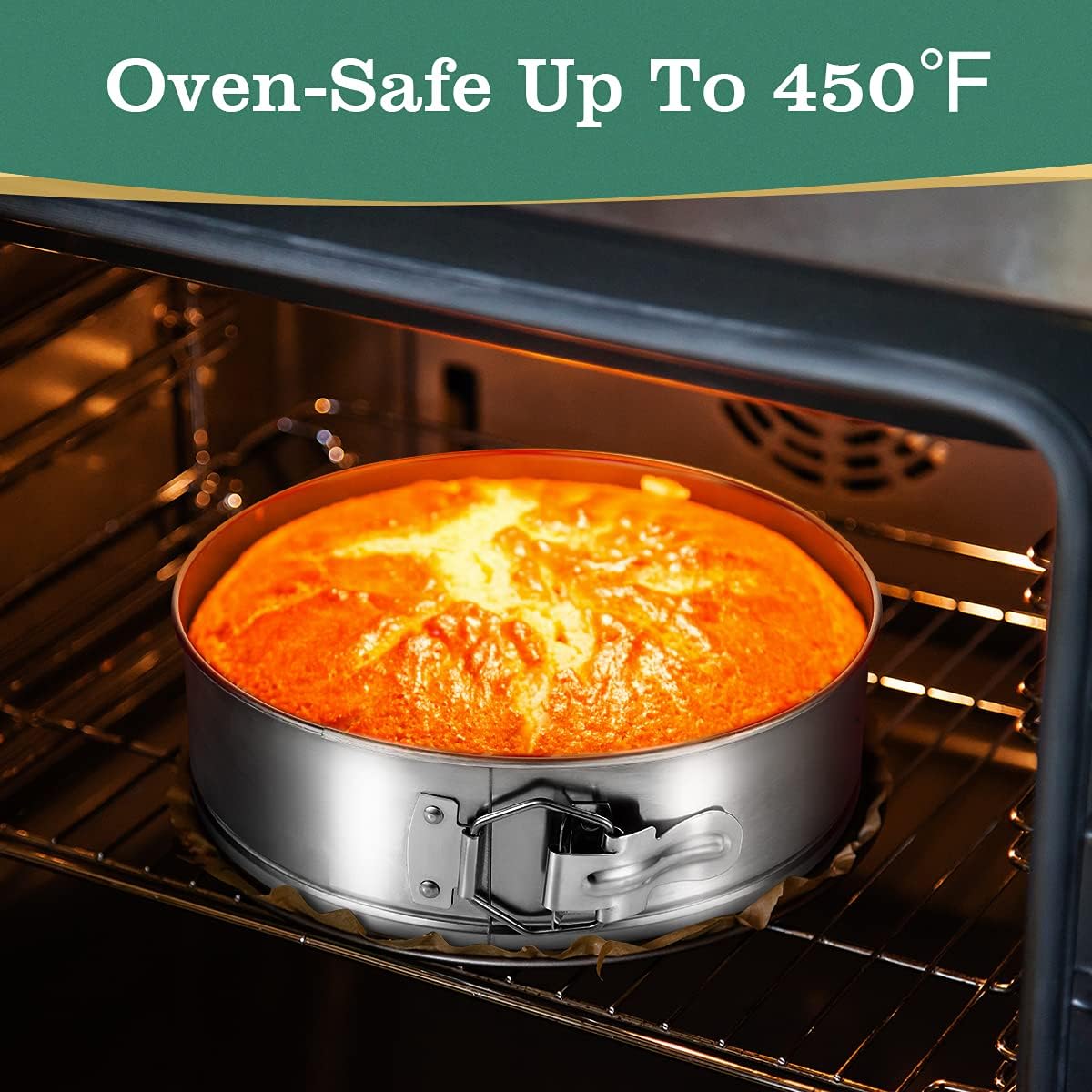 Springform Pan, Stainless Steel Springform Cake Pan, Leakproof & Nonstick Cheesecake Pan, 4" 7" 9" Round Cake Molds with 50 Pcs Paper Liners and 7 Pcs Piping Tips - Culinary Roots