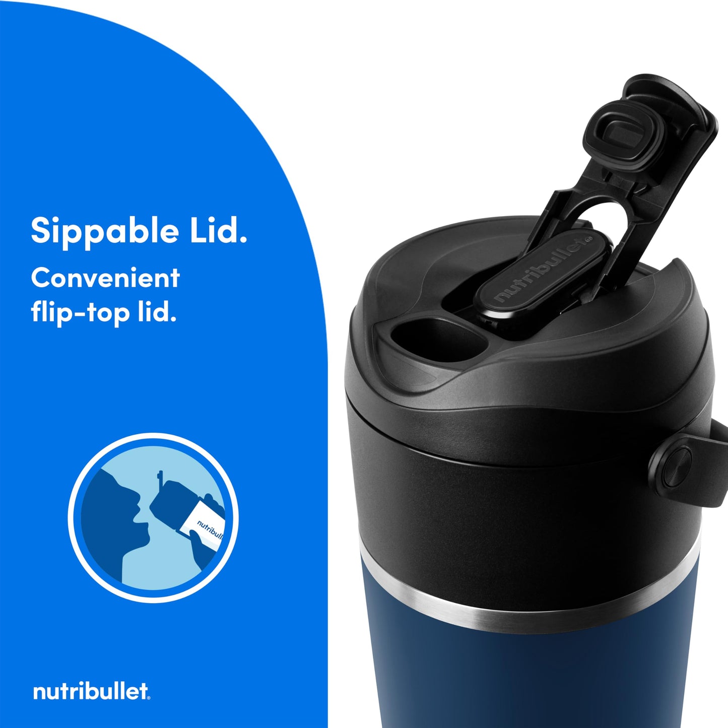 Flip Portable Blender with Insulated Cup