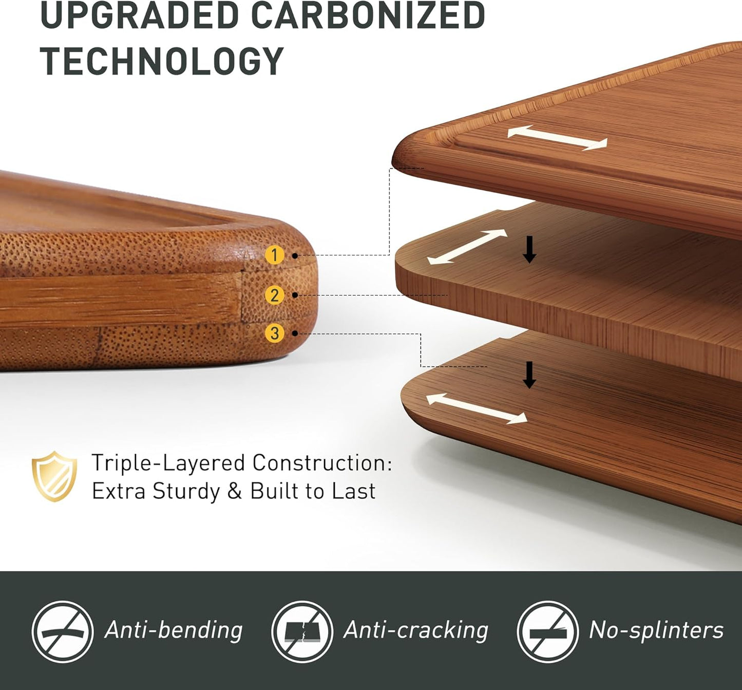Extra Large Bamboo Cutting Board Over Sink Butcher Block Chopping Board Wooden Cutting Boards Solid Thick Juice Groove Big Xl XXl xlarge Kitchen Counter Organic Meat BBQ Kit(19.5" x 14" x 0.8")