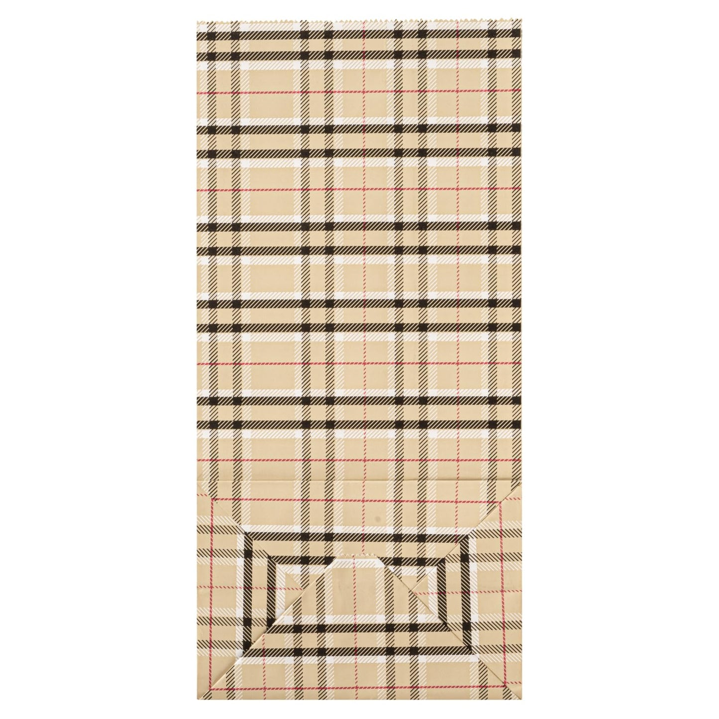 Paper Plaid Bag (100 Count)