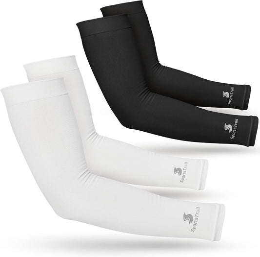 SportsTrail Cooling Arm Sleeves for Men & Women – Breathable, UV Sun Protection, Sports Arm Sleeves for Women, Men & Youth