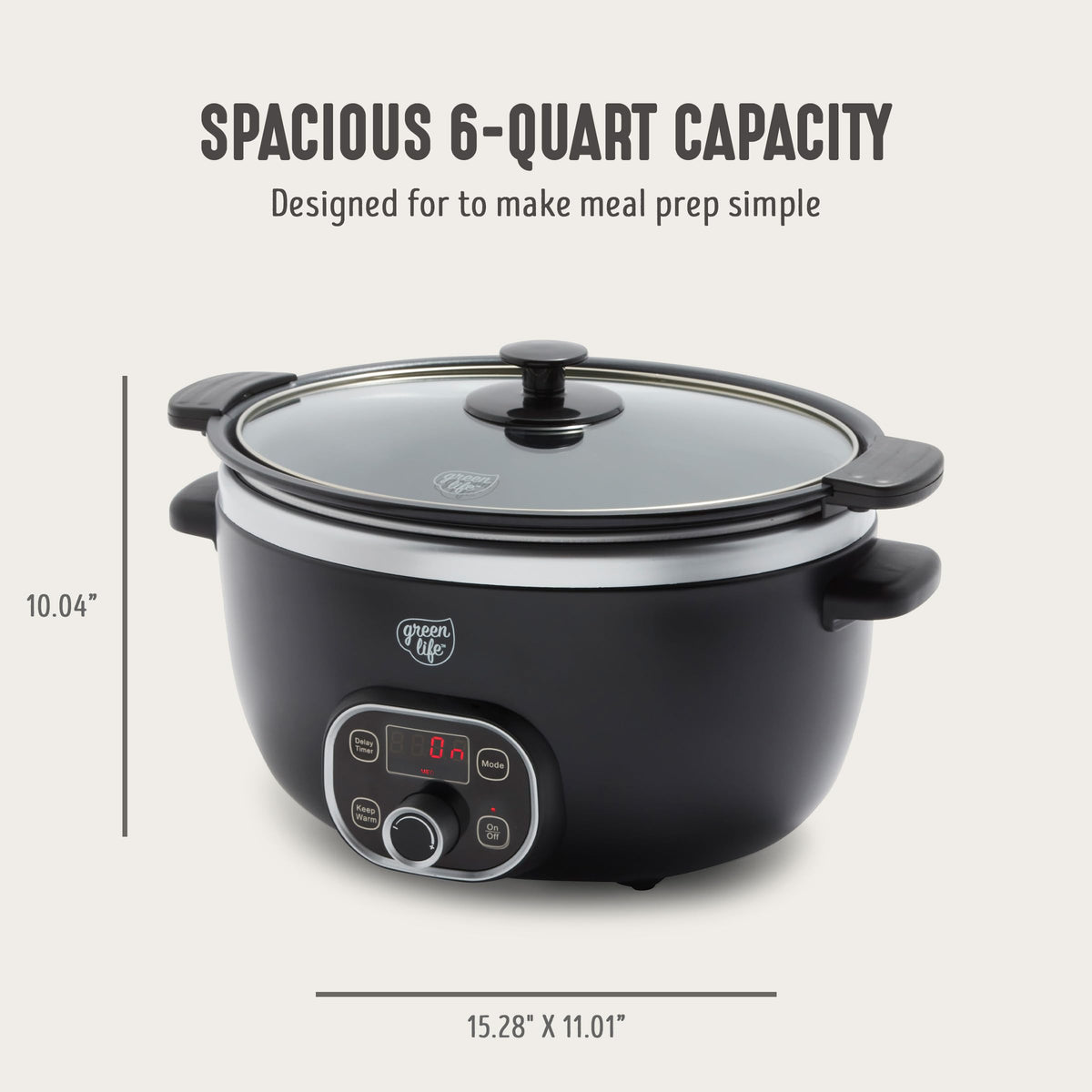 6QT Ceramic Nonstick Slow Cooker