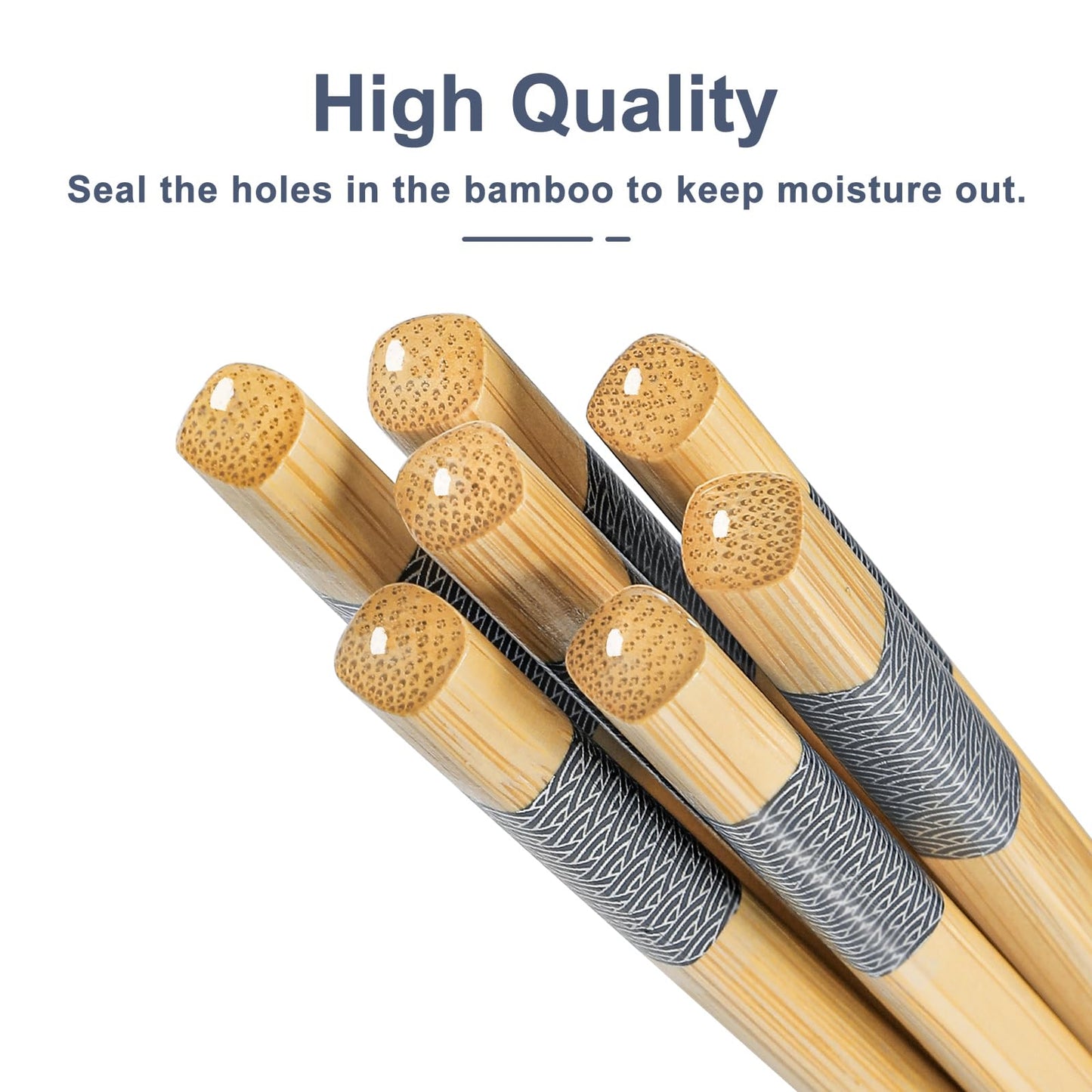 10Pairs Bamboo Chopsticks Reusable