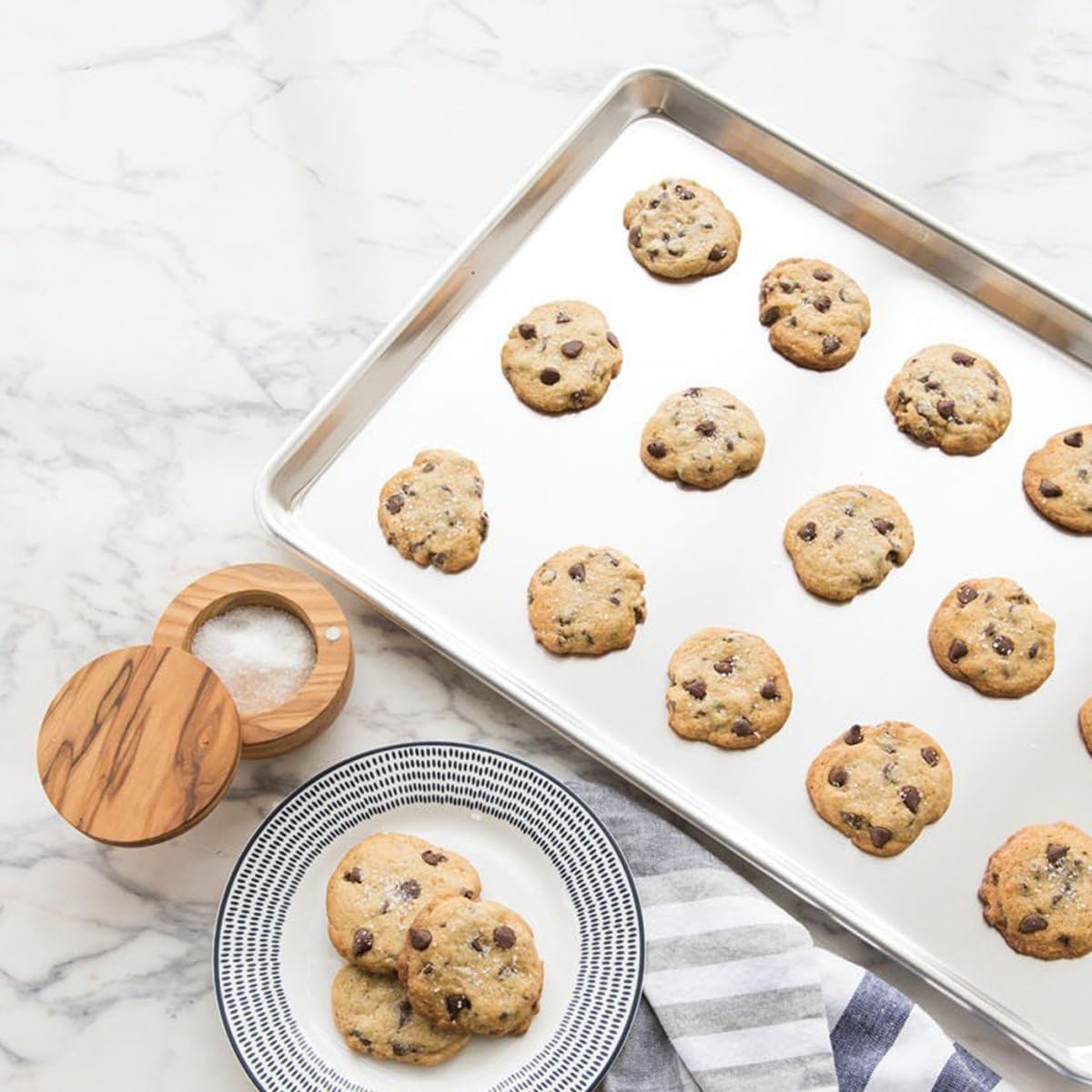 Baking Sheet, Yododo Stainless Steel Cookie Sheet Toaster Oven Tray Pan Rectangle Size 16 x 12 x 1 inch, Non Toxic & Healthy, Superior Mirror Finish & Easy Clean, Dishwasher Safe - Culinary Roots