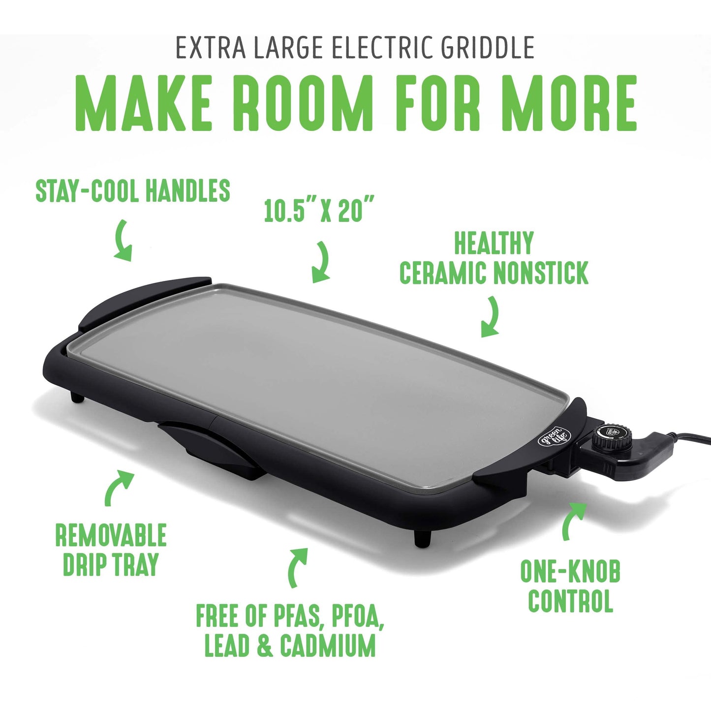 20" Extra Large Electric Griddle