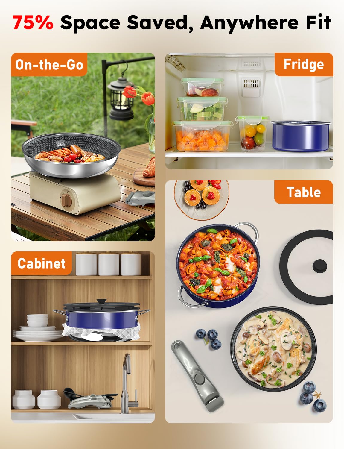 Pro Ceramic Pots and Pans Set & 2026 Upgraded Hybrid 3