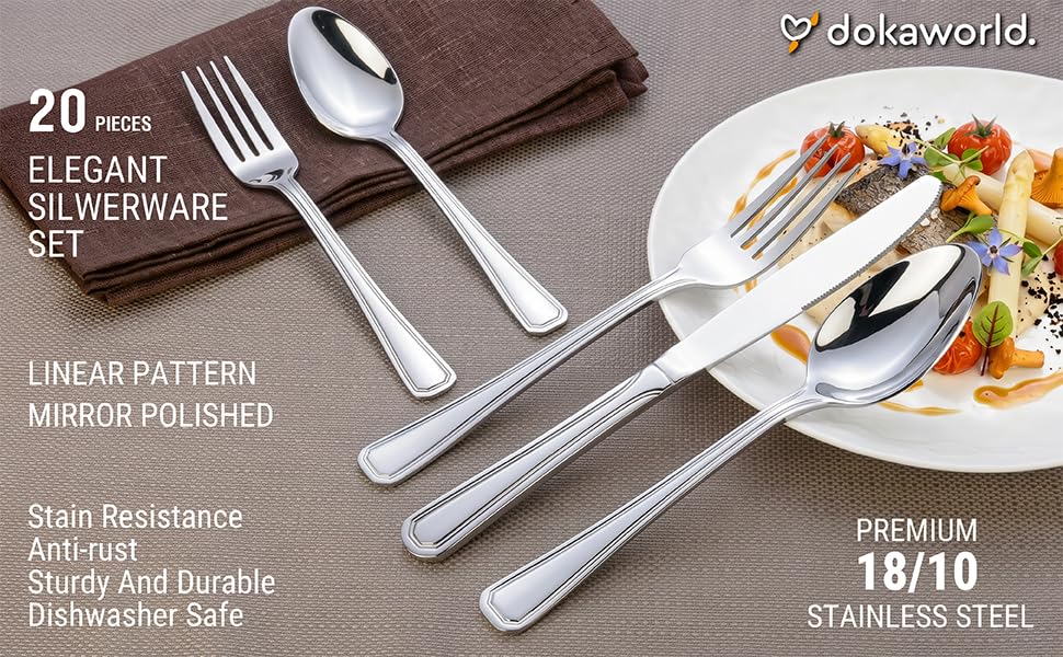 Elegant Design Flatware (20 Count)