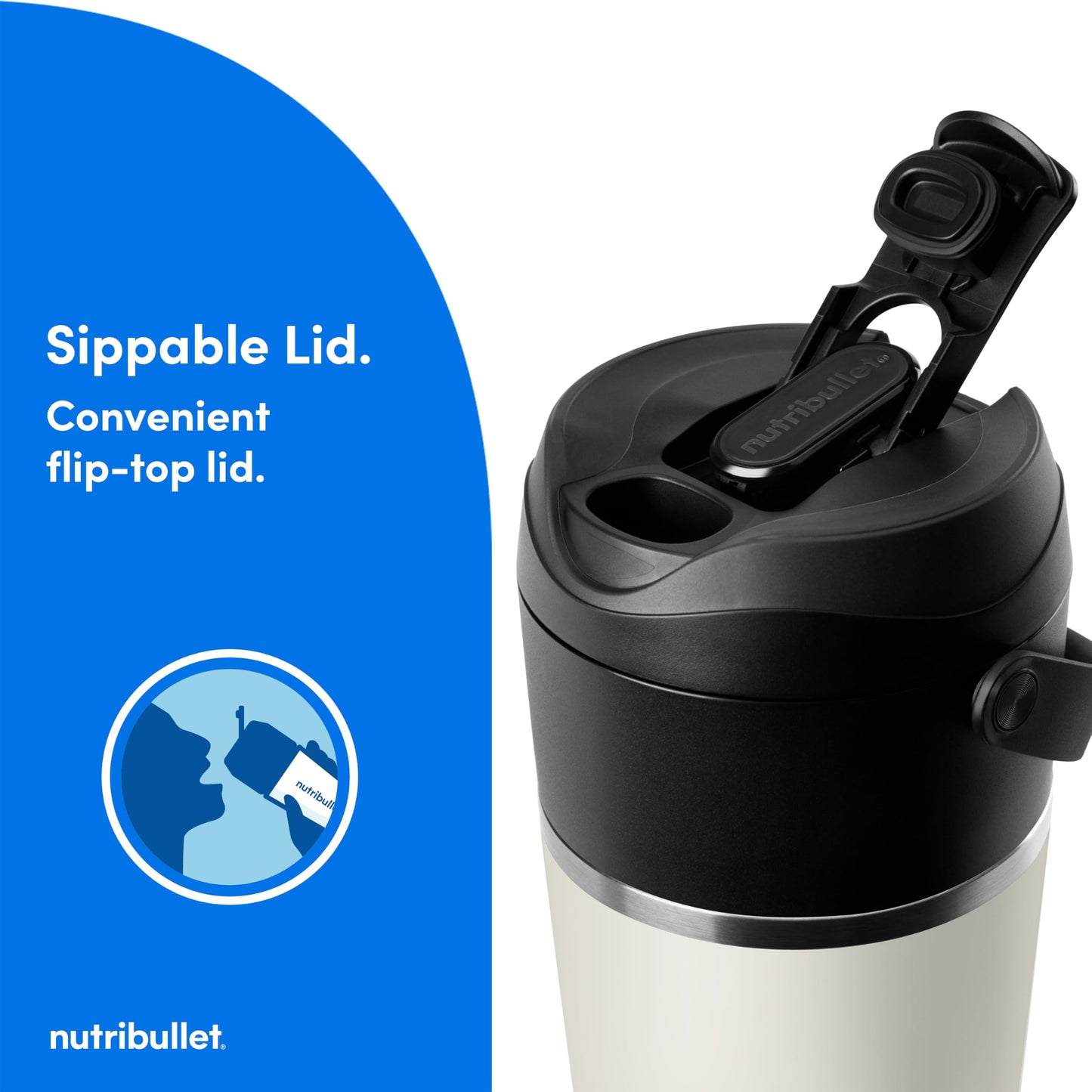 Flip Portable Blender with Insulated Cup