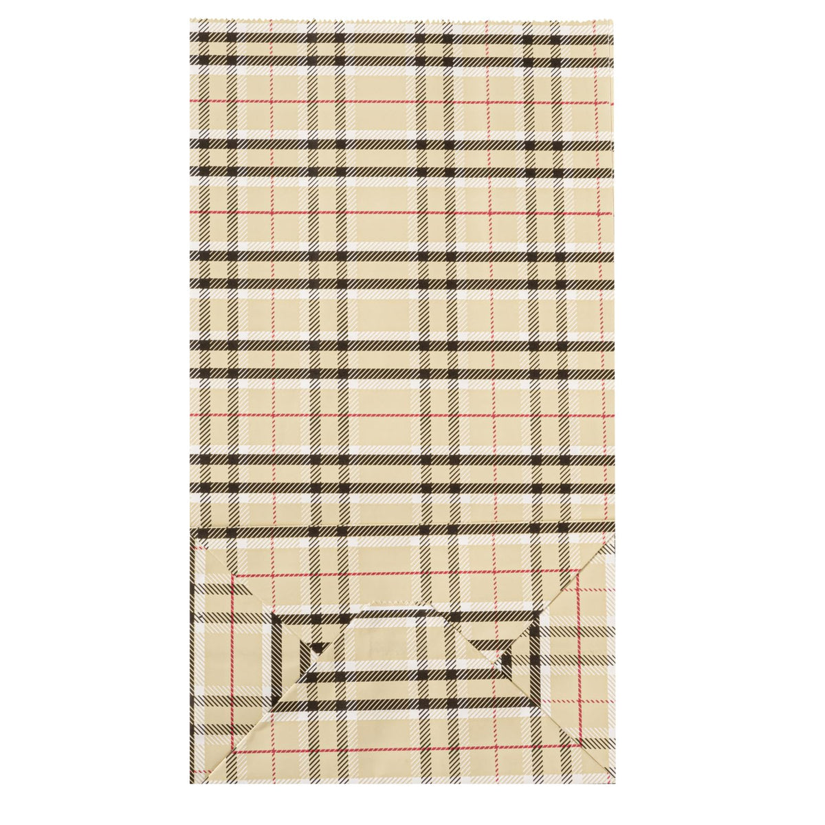 Paper Plaid Bag (100 Count)