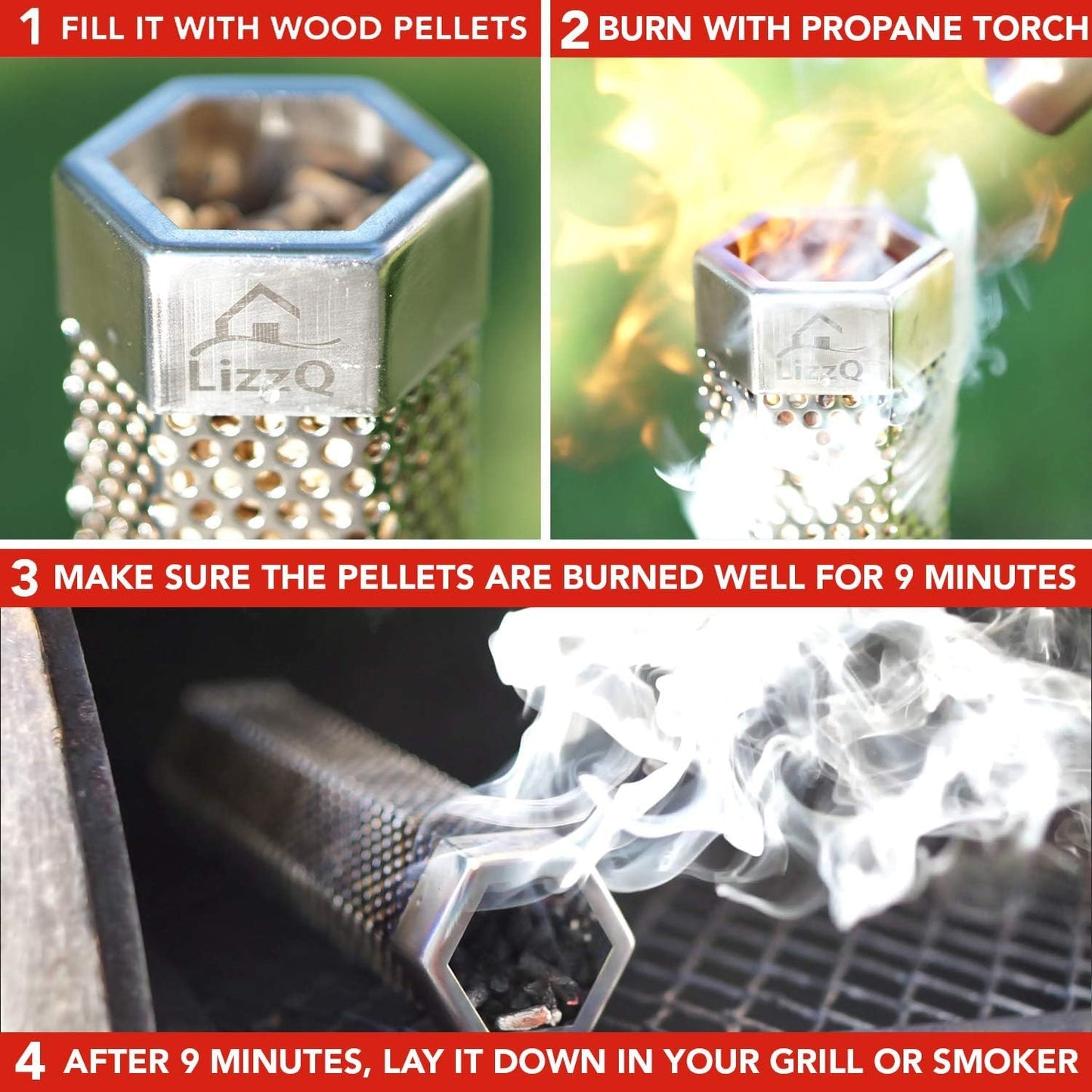 Premium Pellet Smoker Tube 12" (2 Count)