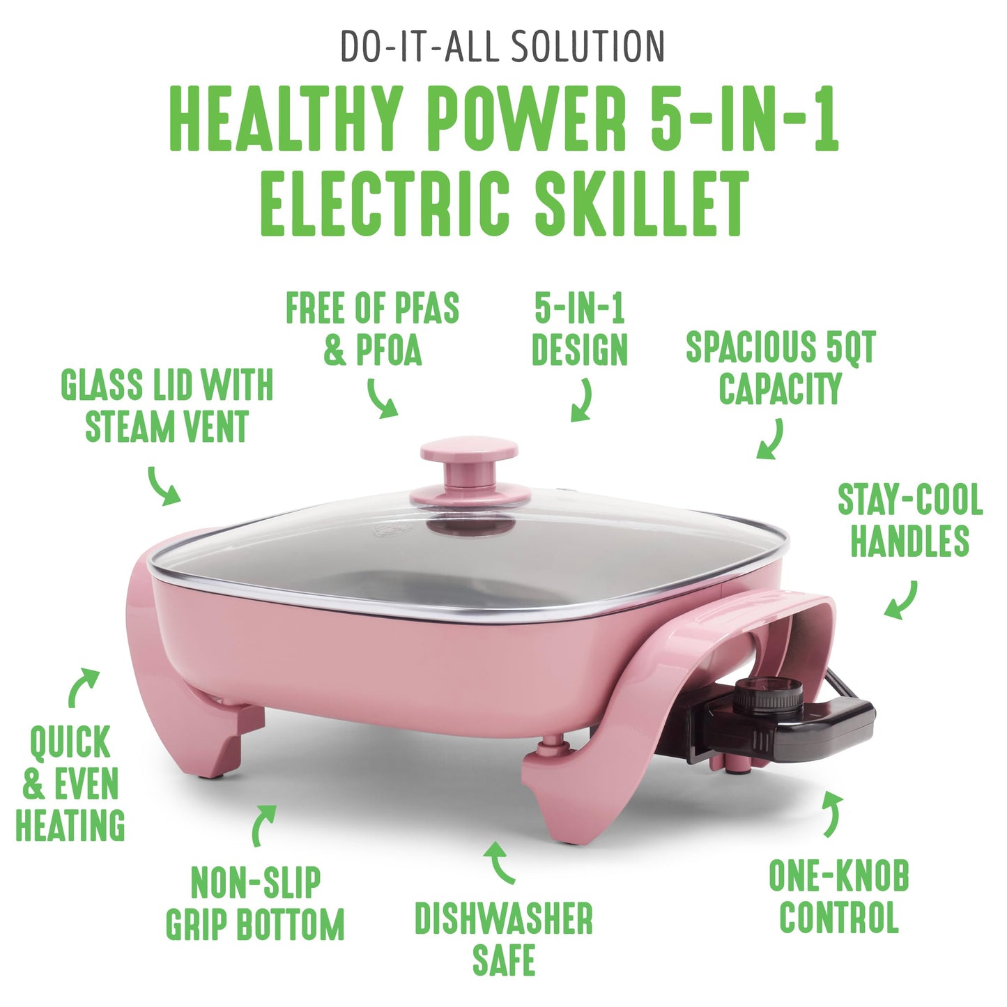 12" 5QT Electric Skillet