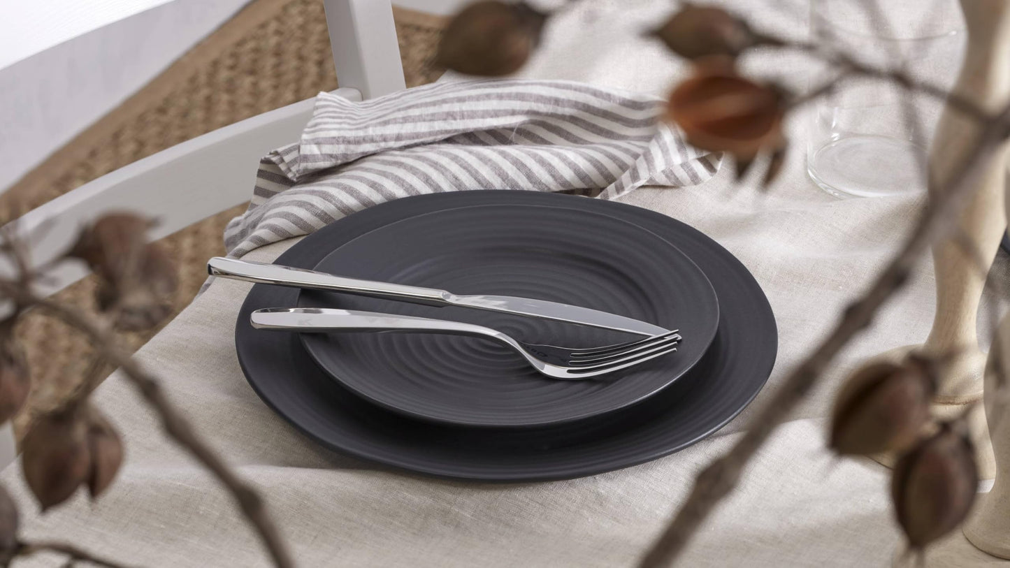 Black Ridge Piece Dinnerware Set (12 Count)