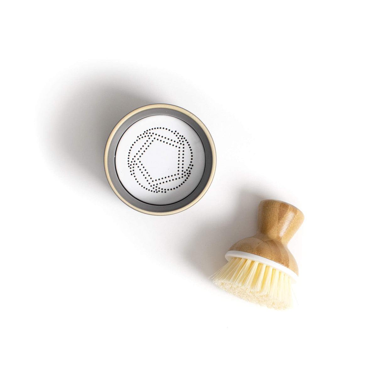 Bubbly Palm Brush & Ceramic Soap Dispenser