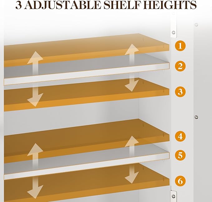 RoyalCraft 22x25 Bathroom Medicine Cabinet with Mirror, Large Wood Wall Mounted Storage Cabinet with Shelves and Towel Bar, Over The Toilet Storage Cabinet for Bathroom, Laundry, Living Room, White