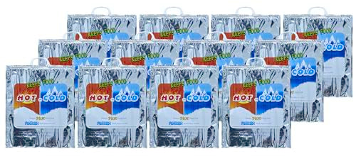Hot and Cold Insulated Bags for Food Delivery (12 Count)