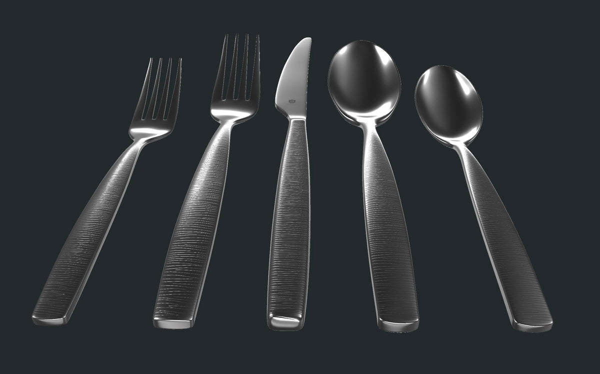 Engraved Silverware Set for 12