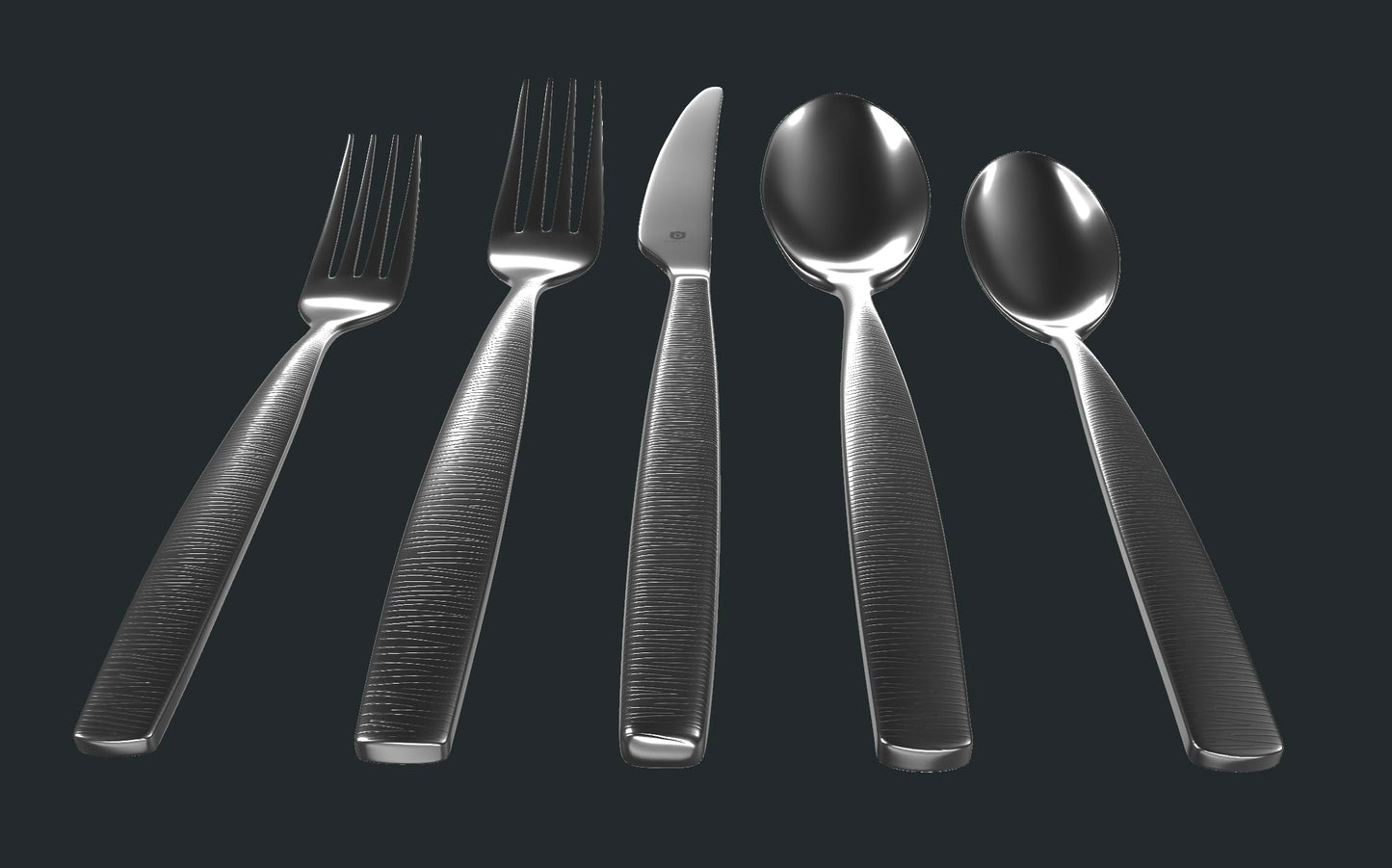 Engraved Silverware Set for 16
