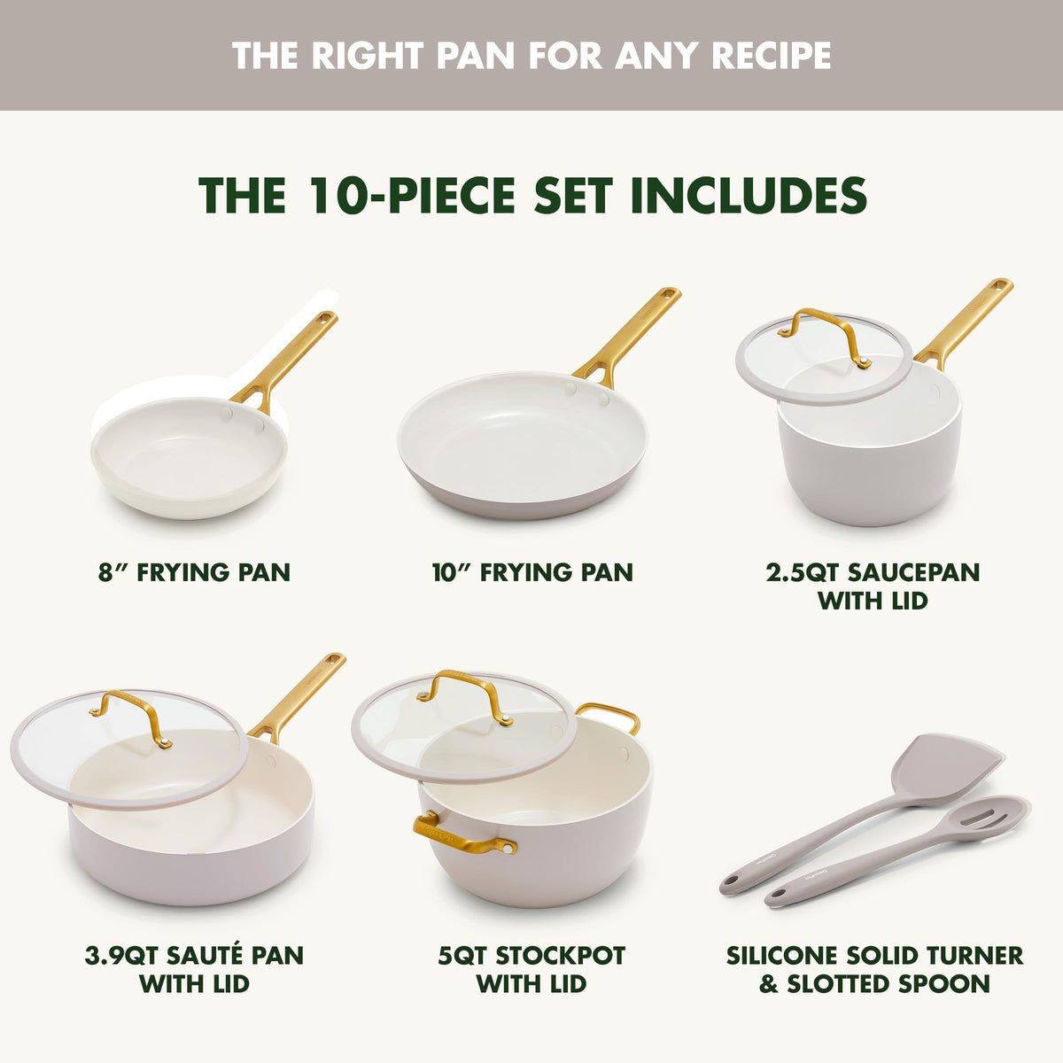 Nonstick Reserve Pro 10 Piece Cookware Set
