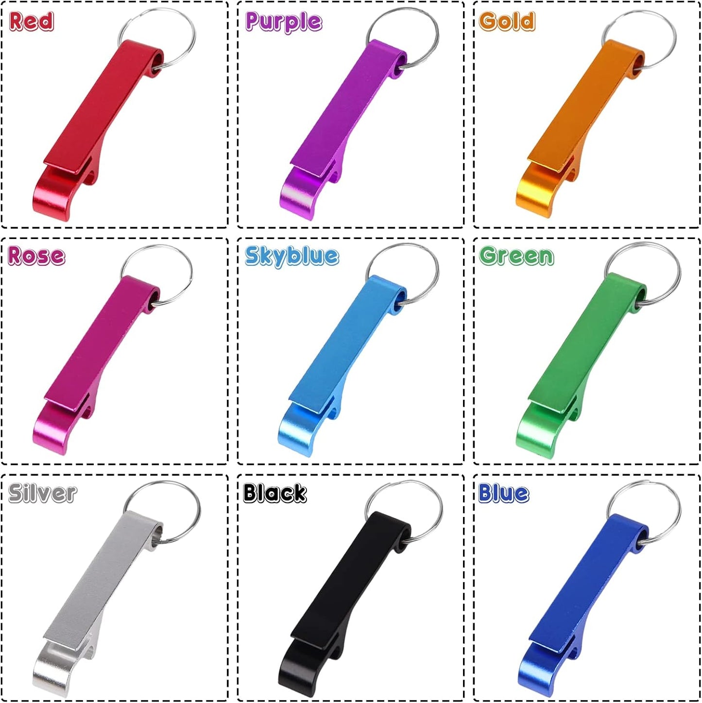 200PCS Personalized Bottle Opener Keychain Bulk Custom Beer Bottle Opener with Logo Text Engraved Wedding Bottle Opener Favors Customized Gifts for Guests Baby Shower Birthday Party-Gold