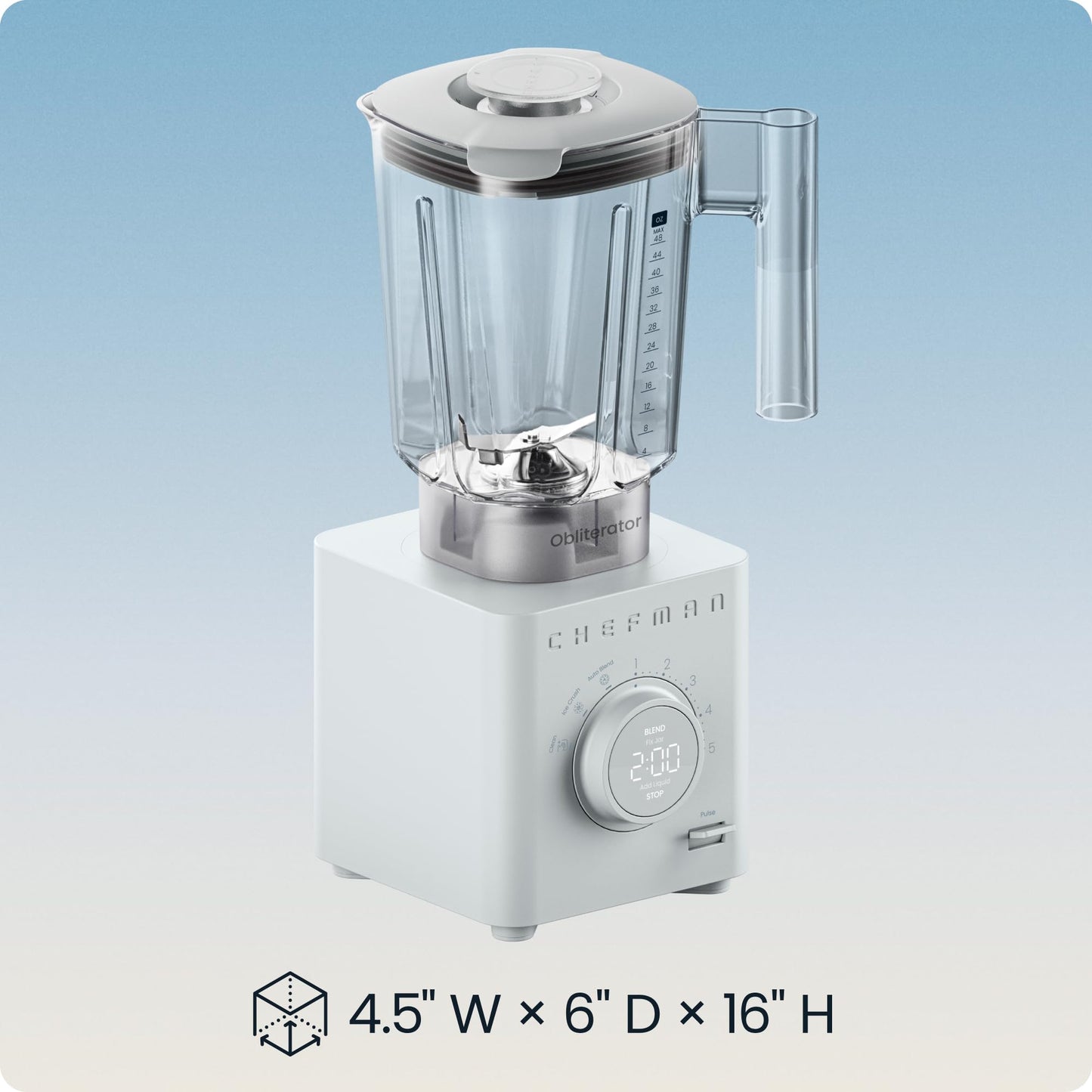 Obliterator 48 oz Countertop Blender for Smoothies