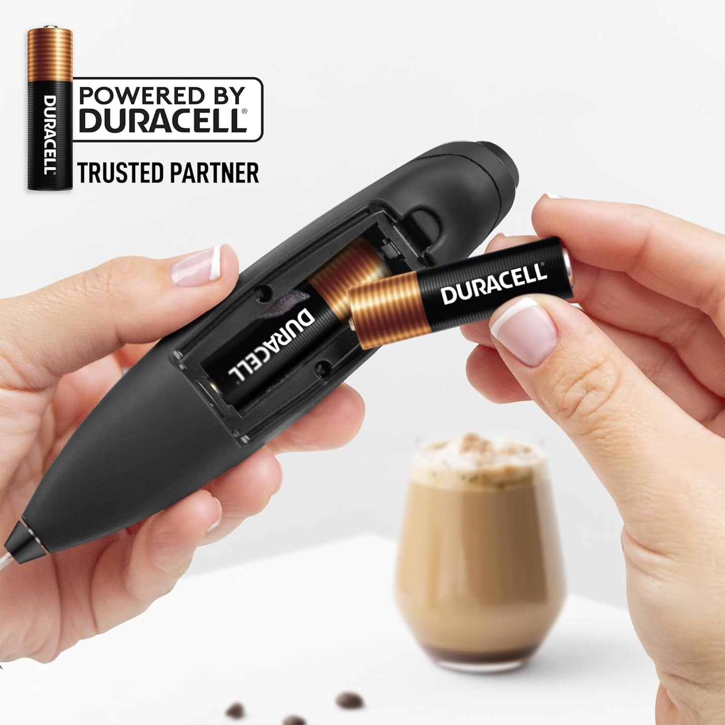 Zulay Kitchen Patented Tornado Triple Whisk Milk Frother with 4 Duracell Batteries – Handheld Foam Maker for Coffee, Lattes, Matcha & Hot Chocolate – Rich, Creamy Froth in Seconds - Culinary Roots