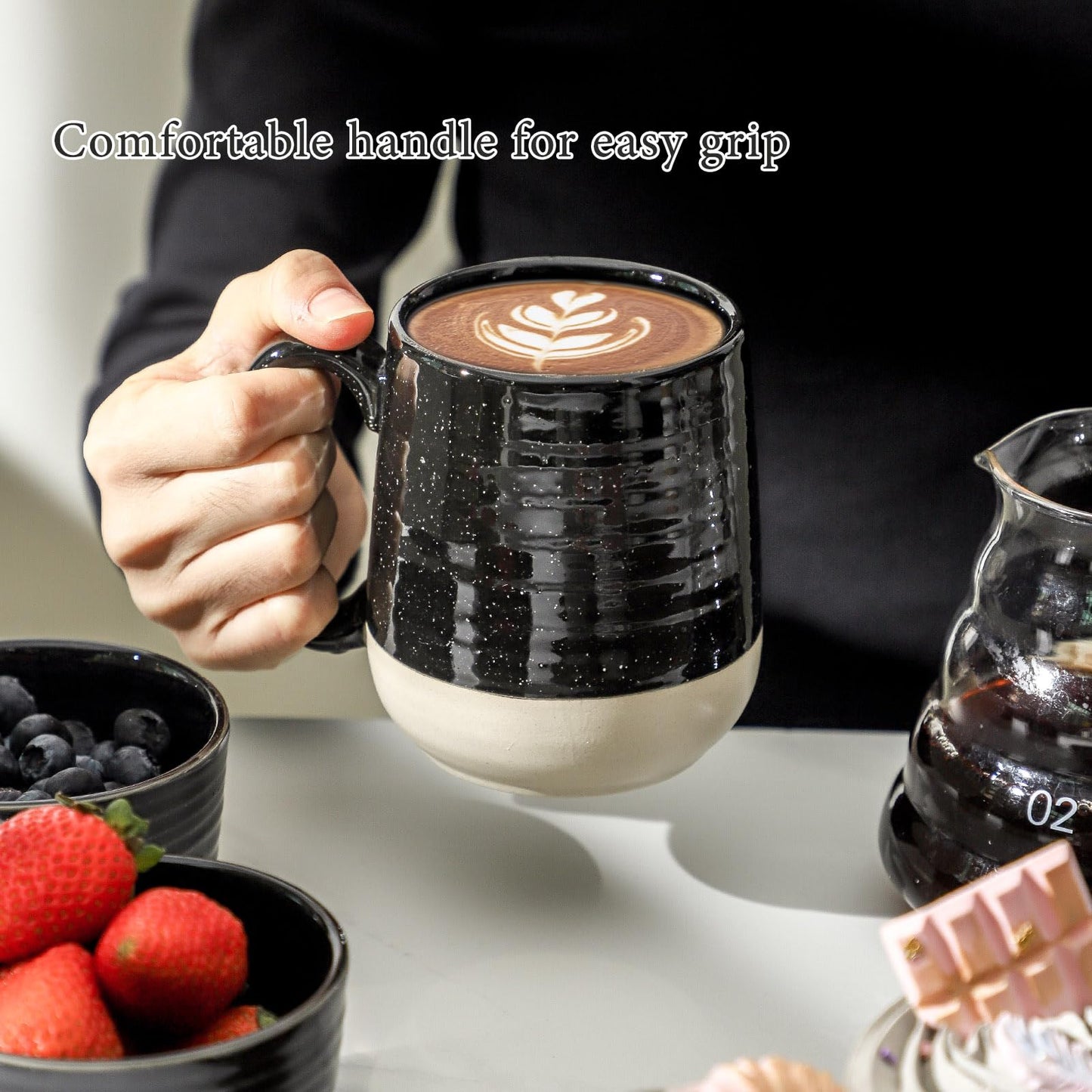 Ceramic Coffee Mugs Set (4 Count)