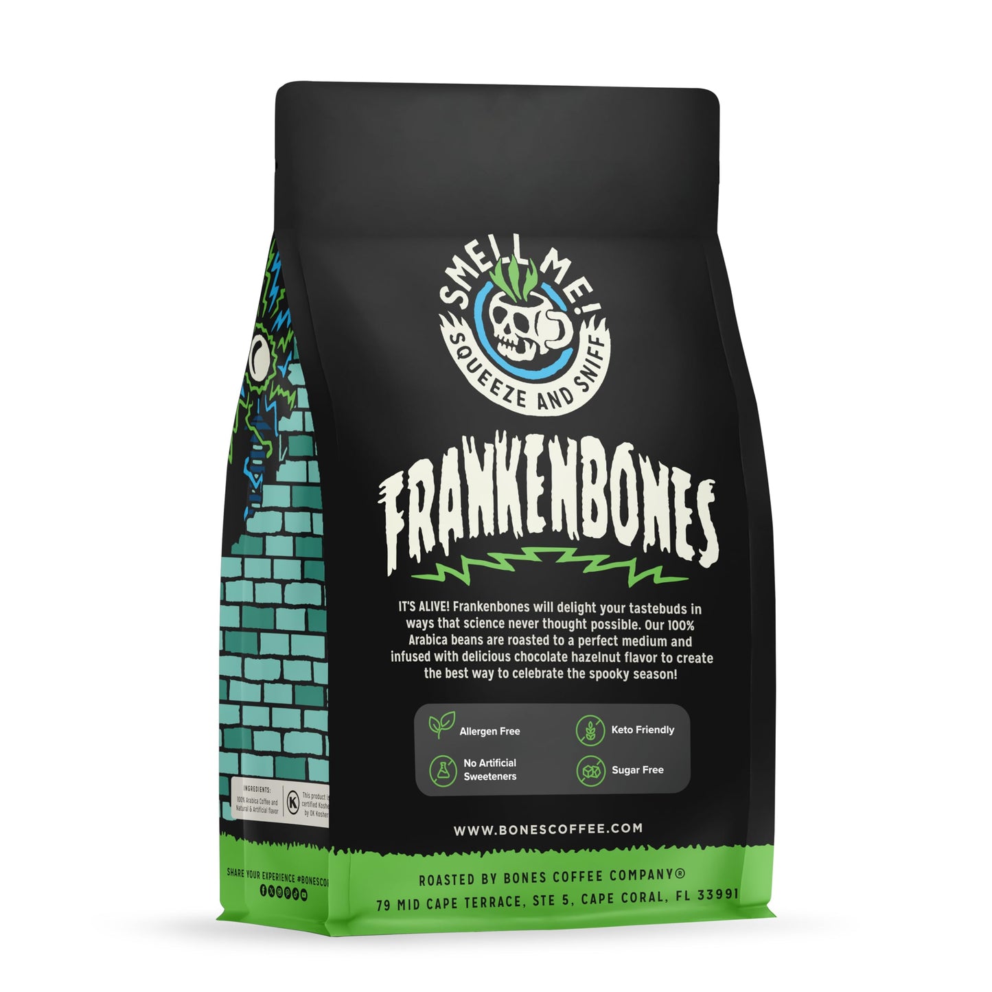 Frankenbones Chocolate and Hazelnut Flavored Coffee (12 Ounce)