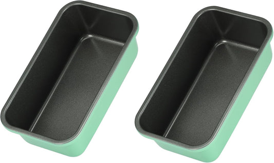 Monfish Bread Loaf Pans for Home Baking, 2pcs Carbon Steel 1lb loaf Tin, Rosemary Green 9x5 inch Non-Stick bread Pan Mold - Culinary Roots